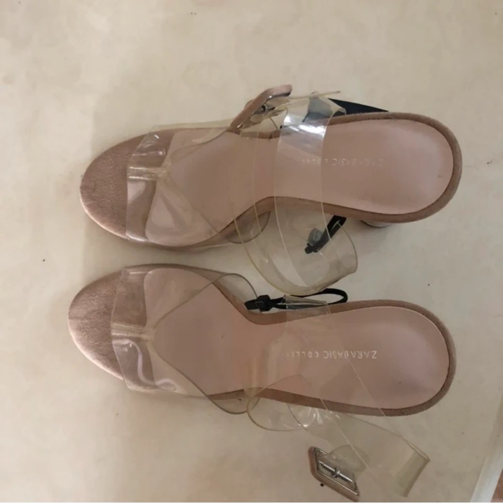 Zara Transparent Strap Heels